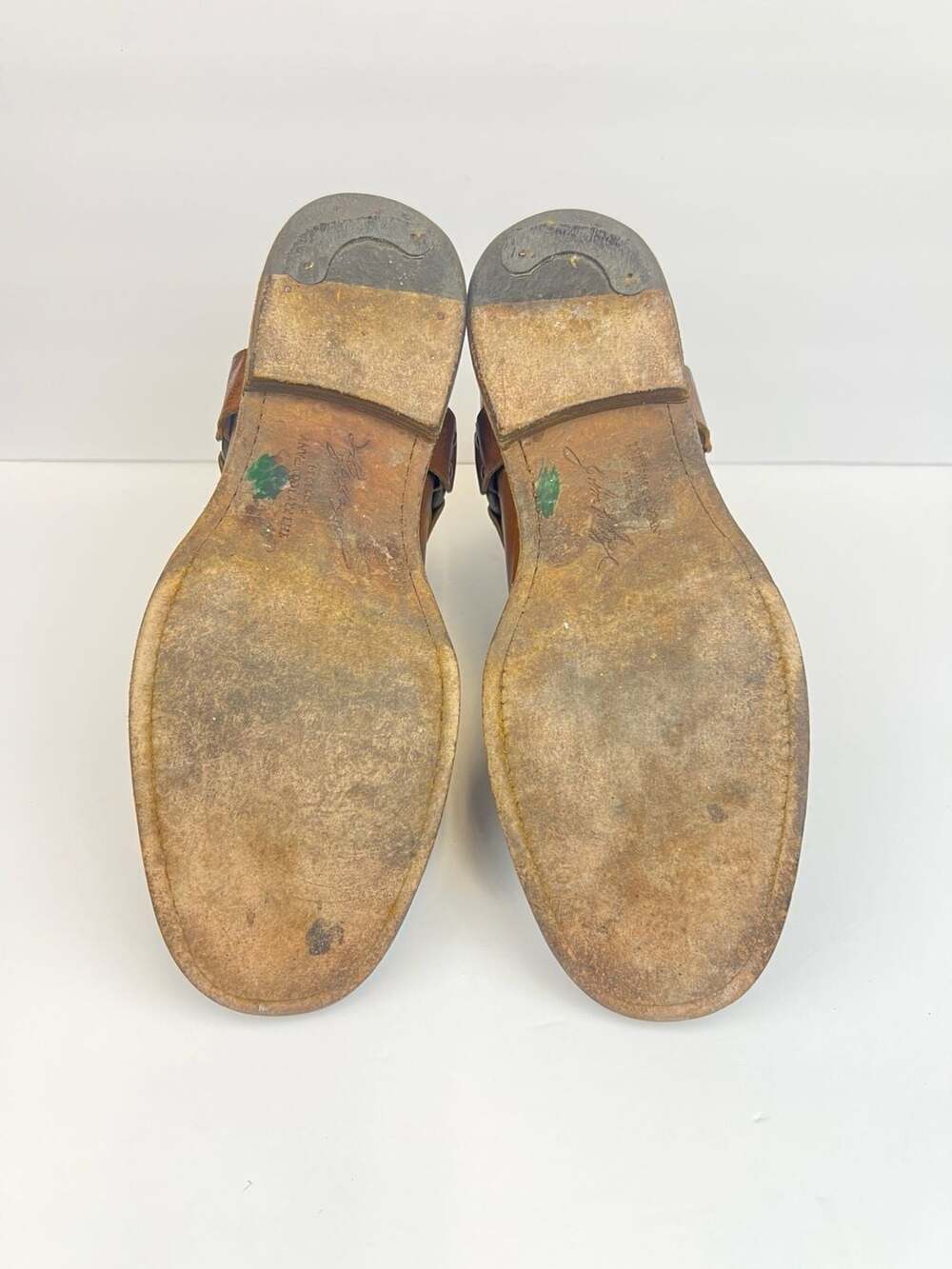 Frye Phillip Harness Leather Ankle Boots Size 10.5 D Brown (Bottom need Repair) - Picture 4 of 8